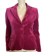 NWT Ann Taylor Pink Velvet Blazer Lined Size 4 - €40,94 EUR