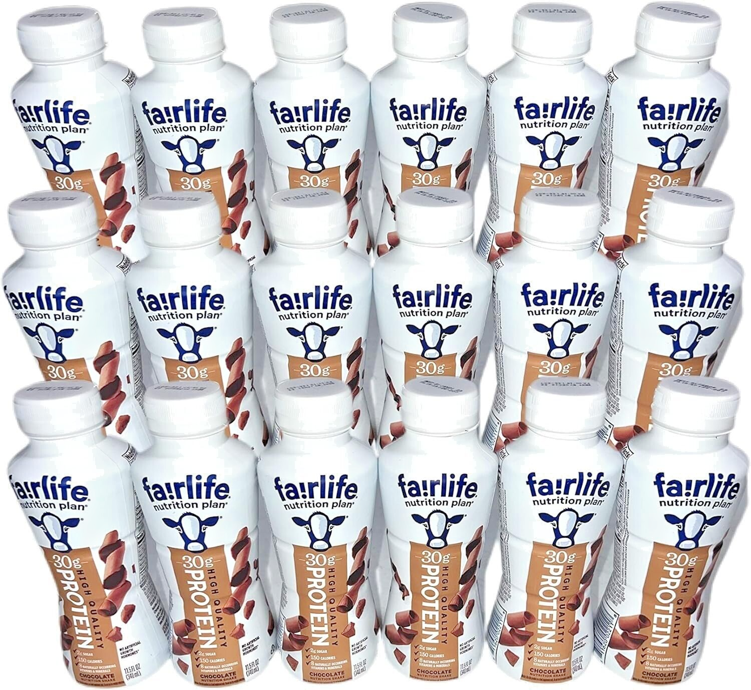 Primary image for FAIRLIFE PROTEIN SHAKE DRINKS CHOCOLATE NUTRITION PLAN 30 GRAMS 11.5oz - 18 BTLS
