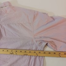 Castaway Nantucket Island Men's White & Purple Checkered Button-Down Shirt Sz L image 10