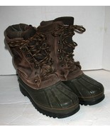 Mens 4 Rocky Brown Suede Leather Rubber Waterproof Steel Shank Winter Wo... - $25.75 CAD