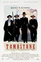 1993 Tombstone Movie Poster 11X17 Wyatt Earp Doc Holliday Val Kilmer Rus... - £9.27 GBP