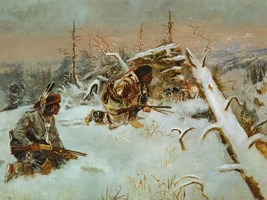 Crow Indians Hunting Elk by Charles M Russell Western Giclee Print + Ships Free - £31.10 GBP+