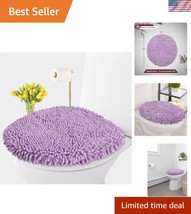 Luxurious Lavender Plush Toilet Lid Cover - Washable Shaggy Microfiber (... - $756.61 MXN
