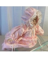 Seymour Mann Porcelain Doll Barbara Laying On Stomach Pink Dressing Gown... - $40.32 CAD