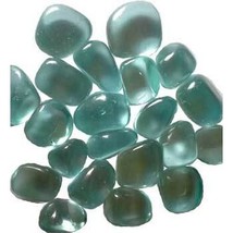 1 lb Obsidian, Blue tumbled stones synthetic - $32.63