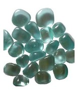 1 lb Obsidian, Blue tumbled stones synthetic - £25.85 GBP