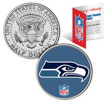 SEATTLE SEAHAWKS NFL JFK Kennedy Half Dollar US Coin  *Officially Licensed* - $231.12 MXN