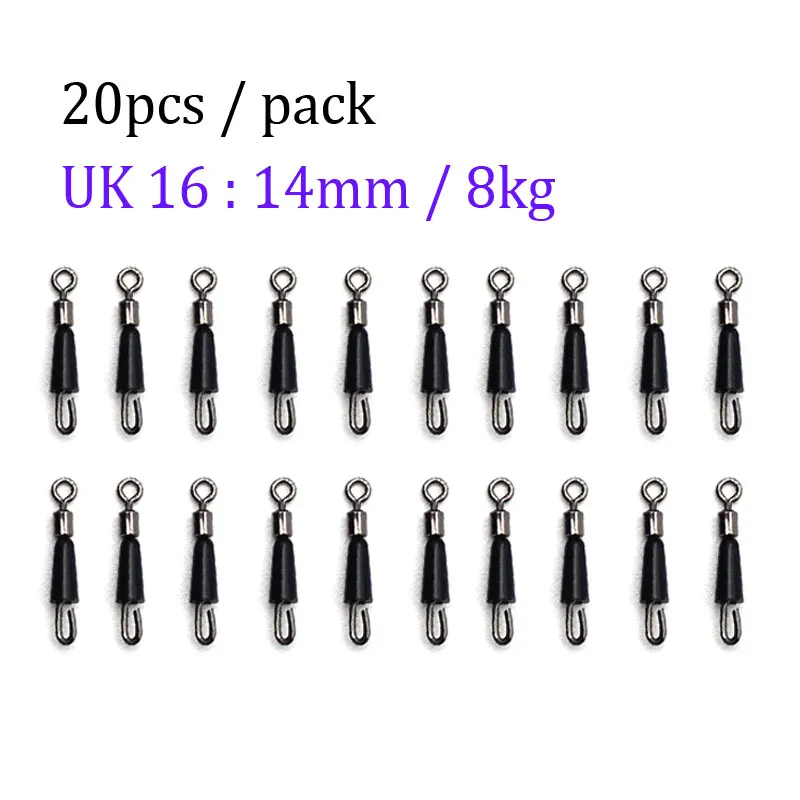 20pcs Carp Fishing Quick Change Feeder Swivels Method Feeder Fishing Accessories - £84.10 GBP