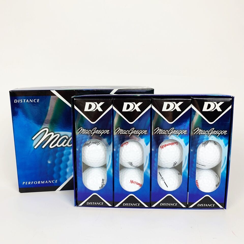 NEW MacGregor DX Distance Power Performance White Golf Balls Dozen Golfsmith - £43.52 GBP