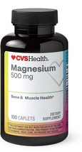 CVS Magnesium Bone &amp; Muscle Health 500mg 100 Caplets - £4.34 GBP