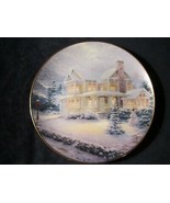 WINTER MEMORIES collector plate THOMAS KINKADE Old-Fashioned Christmas S... - £23.52 GBP
