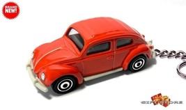 RARE KEY CHAIN RING RED VOLKSWAGEN VW BEETLE BUG RAGTOP CUSTOM LIMITED E... - $38.98