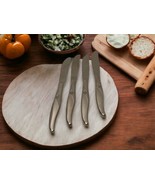 Oneida Ltd Stainless Premier La Rose 4 Dinner Knives Wm A Rogers Glossy ... - $283.06 MXN