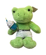Build a Bear Spring Green Frog Stuffed Animal with Happy Birthday Cupcak... - $517.92 MXN