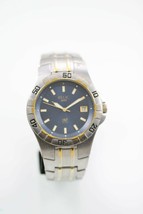 Relic Wet Men Watch Stainless Silver Gold Date Water Res 50m Battery Blue Quartz - £26.52 GBP
