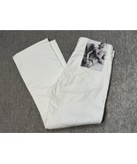 Valentino Jeans Womens 26 32x26 White Denim Archive 1985 Print Pants Flared - $197.99