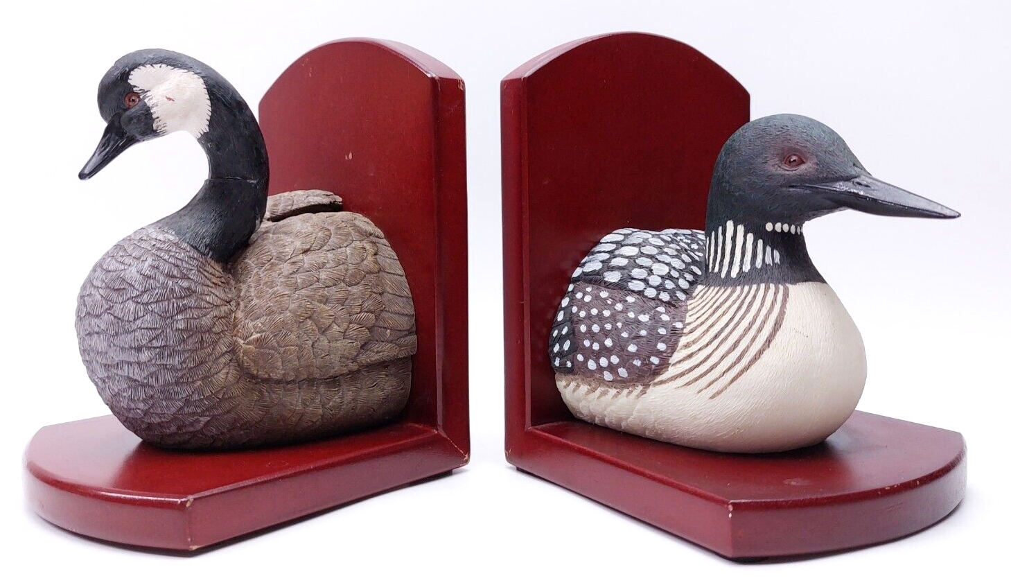 Vintage LOON Duck Bookend + Goose Book Ends - $15.87