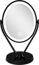 Aesfee Double-Sided 1X/7X Magnification Led Makeup Mirror With Lights,, Black - £31.96 GBP