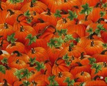 Cotton Harvest Festival Harvest Pumpkins Rust Autumn Fabric Print BTY D5... - $13.95