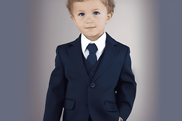 Boys Navy Suit (Classic Slim) - $1,027.62 MXN+