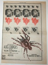 Alice Cooper Welcome To My Nighmare LP 1975 Original UK Ad Nme Poster - £6.56 GBP