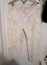 Talbots Simply Flattering Collection Abstract Floral Print Crop Pants Sz 14P NWT - £33.27 GBP