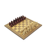 Ancient Scottish Isle Of Lewis Style Chess Set With Chessmen and Board - £118.69 GBP