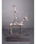Antique African Dogon Bronze Horse and Rider - £174.79 GBP
