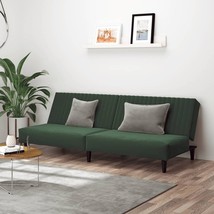 Sofa Bed Dark Green Velvet, Foam, Wood, Plastic Standard - $7,654.54 MXN