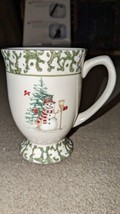 We Can Build A Snowman Christmas Stoneware Footed Grand Mug No Chips Or Cracks - £11.83 GBP