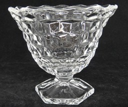 Fostoria American Clear Glass Footed Mayo Mayonnaise Bowl Candy 4.5&quot; Gorgeous - £11.60 GBP