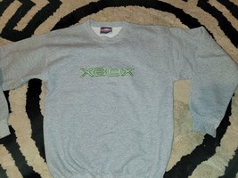 Vtg 1st Gen Microsoft Xbox Ultimate Hanes Cotton Gray  Pullover Size S - £37.86 GBP