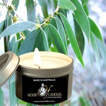 Australian Eucalyptus Soy Wax Scented Tin Candles, Vegan Friendly, Hand Poured - £12.17 GBP+