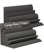 2 Pack Large Bass Traps, 19.5” X 16.5” X 12” Super Chunk Bass Trap Sound... - £44.31 GBP