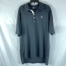 Adidas Polo Shirt Mens Large Climacool Black Golf Short Sleeve - £7.55 GBP