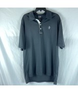 Adidas Polo Shirt Mens Large Climacool Black Golf Short Sleeve - $179.54 MXN