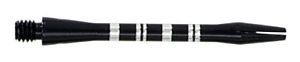 BLACK COLORMASTER STRIPED ALUMINUM DART SHAFTS 1 1/4&quot; - $4.95