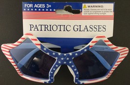 PATRIOTIC AMERICAN USA GLASSES 1/Pk: Stars - £2.31 GBP