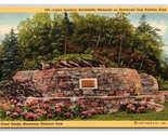 Rockefeller Memorial Great Smoky Mountains National Park UNP Linen Postc... - $2.92