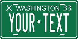 Washington 1933 Personalized Tag Vehicle Car Auto License Plate - $16.75