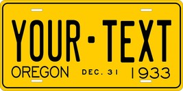 Oregon 1933 v2 Personalized Tag Vehicle Car Auto License Plate - £13.43 GBP
