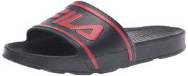 Fila Sleek Slide ST Sandal, Black/Knockout Pink/Knockout Pink, 2 US Unis... - $17.64