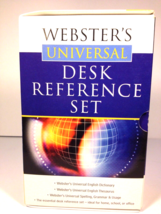 Webster&#39;s Universal Desk Reference Set Dictionary Thesaurus Spelling &amp; Grammar  - £11.64 GBP