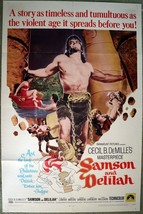 Original Movie Poster Samson &amp; Delilah Mature / Lamarr / Lansbury 40&quot; x 27&quot; - £115.39 GBP