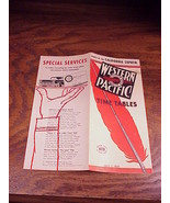 1957 Western Pacific Feather River Route California Zephyr Railroad Time... - $11.95