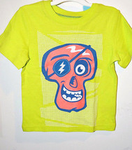 Circo Toddler Boys Skull T-Shirt Green Orange Sizes  18M, 24M, 2T, 3T 4T 5T NWT - $8.99