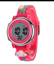 Kids LED Digital Watch Boys Girls Cartoon Waterproof Silicone Strap Alarm - $9.99