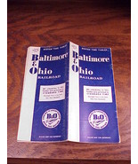 1957 B&amp;O Baltimore and Ohio Railroad System Time Tables, issued April 28... - $11.95