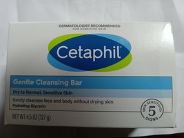Cetaphil Gentle Cleansing Bar Soap Body Face Dry Sensitive Skin 4.5oz - $9.15