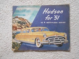 Hudson for &#39;51 in 4 Matchless Series Catalog - $24.74